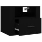 vidaXL Wand-Nachttisch Schwarz 50x36x40 cm vidaXL Wand-Nachttisch Schwarz 50x36x40 cm