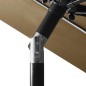 vidaXL Sonnenschirm mit Aluminium-Mast 3-lagig Taupe 3 m vidaXL Sonnenschirm mit Aluminium-Mast 3-lagig Taupe 3 m
