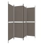 vidaXL 4-tlg. Paravent Anthrazit 200x200 cm Stoff vidaXL 4-tlg. Paravent Anthrazit 200x200 cm Stoff