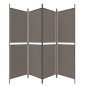 vidaXL 4-tlg. Paravent Anthrazit 200x200 cm Stoff vidaXL 4-tlg. Paravent Anthrazit 200x200 cm Stoff