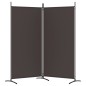 vidaXL 2-tlg. Paravent Braun 175x180 cm Stoff vidaXL 2-tlg. Paravent Braun 175x180 cm Stoff