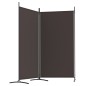 vidaXL 2-tlg. Paravent Braun 175x180 cm Stoff vidaXL 2-tlg. Paravent Braun 175x180 cm Stoff