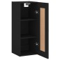 vidaXL Wandschrank Schwarz 34,5x34x90 cm Holzwerkstoff vidaXL Wandschrank Schwarz 34,5x34x90 cm Holzwerkstoff
