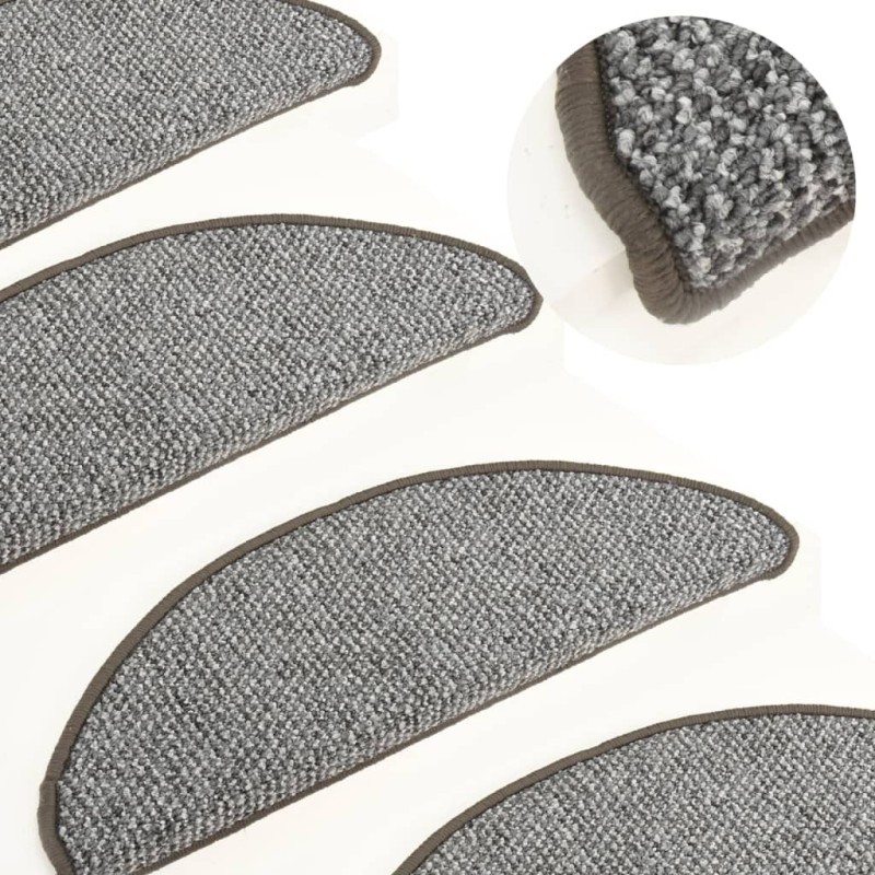 vidaXL Treppenmatten 15 Stk. Grau 65x21x4 cm vidaXL Treppenmatten 15 Stk. Grau 65x21x4 cm