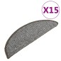 vidaXL Treppenmatten 15 Stk. Grau 65x21x4 cm vidaXL Treppenmatten 15 Stk. Grau 65x21x4 cm