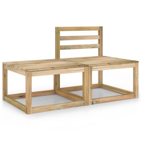 vidaXL 2-tlg. Garten-Lounge-Set Kiefernholz Grün Imprägniert