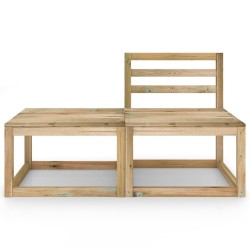 vidaXL 2-tlg. Garten-Lounge-Set Kiefernholz Grün Imprägniert