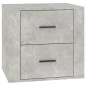 vidaXL Nachttisch Betongrau 50x39x47 cm vidaXL Nachttisch Betongrau 50x39x47 cm