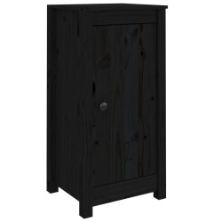 vidaXL Sideboard Schwarz 40x35x80 cm Massivholz Kiefer