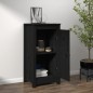vidaXL Sideboard Schwarz 40x35x80 cm Massivholz Kiefer vidaXL Sideboard Schwarz 40x35x80 cm Massivholz Kiefer
