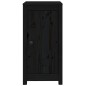 vidaXL Sideboard Schwarz 40x35x80 cm Massivholz Kiefer vidaXL Sideboard Schwarz 40x35x80 cm Massivholz Kiefer