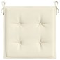 Gartenstuhl-Kissen 2 Stk. Creme 50x50x3 cm Oxford-Gewebe Gartenstuhl-Kissen 2 Stk. Creme 50x50x3 cm Oxford-Gewebe