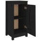 vidaXL Sideboard Schwarz 40x35x80 cm Massivholz Kiefer vidaXL Sideboard Schwarz 40x35x80 cm Massivholz Kiefer