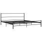 vidaXL Bettgestell Schwarz Metall 200×200 cm vidaXL Bettgestell Schwarz Metall 200×200 cm