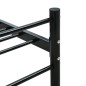 vidaXL Bettgestell Schwarz Metall 200×200 cm vidaXL Bettgestell Schwarz Metall 200×200 cm