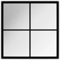 vidaXL Wandspiegel Schwarz 40x40 cm Metall vidaXL Wandspiegel Schwarz 40x40 cm Metall