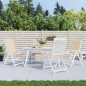 vidaXL Gartenstuhlauflagen für Hochlehner 4Stk. Beige 120x50x3cm Stoff vidaXL Gartenstuhlauflagen für Hochlehner 4Stk. Beige 120x50x3cm Stoff
