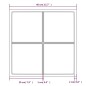 vidaXL Wandspiegel Schwarz 40x40 cm Metall vidaXL Wandspiegel Schwarz 40x40 cm Metall