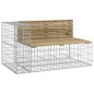 vidaXL Gartenbank aus Gabionen 122x71x65,5 cm Kiefernholz Imprägniert vidaXL Gartenbank aus Gabionen 122x71x65,5 cm Kiefernholz Imprägniert