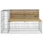 vidaXL Gartenbank aus Gabionen 122x71x65,5 cm Kiefernholz Imprägniert vidaXL Gartenbank aus Gabionen 122x71x65,5 cm Kiefernholz Imprägniert