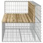 vidaXL Gartenbank aus Gabionen 122x71x65,5 cm Kiefernholz Imprägniert vidaXL Gartenbank aus Gabionen 122x71x65,5 cm Kiefernholz Imprägniert