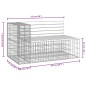 vidaXL Gartenbank aus Gabionen 122x71x65,5 cm Kiefernholz Imprägniert vidaXL Gartenbank aus Gabionen 122x71x65,5 cm Kiefernholz Imprägniert