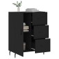 vidaXL Sideboard Schwarz 69,5x34x90 cm Holzwerkstoff vidaXL Sideboard Schwarz 69,5x34x90 cm Holzwerkstoff
