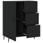 vidaXL Sideboard Schwarz 69,5x34x90 cm Holzwerkstoff vidaXL Sideboard Schwarz 69,5x34x90 cm Holzwerkstoff