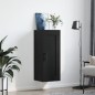 vidaXL Wandschrank Schwarz 34,5x34x90 cm Holzwerkstoff vidaXL Wandschrank Schwarz 34,5x34x90 cm Holzwerkstoff