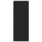 vidaXL Wandschrank Schwarz 34,5x34x90 cm Holzwerkstoff vidaXL Wandschrank Schwarz 34,5x34x90 cm Holzwerkstoff