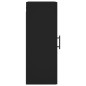 vidaXL Wandschrank Schwarz 34,5x34x90 cm Holzwerkstoff vidaXL Wandschrank Schwarz 34,5x34x90 cm Holzwerkstoff