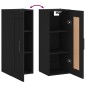 vidaXL Wandschrank Schwarz 34,5x34x90 cm Holzwerkstoff vidaXL Wandschrank Schwarz 34,5x34x90 cm Holzwerkstoff