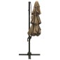 vidaXL Sonnenschirm mit Aluminium-Mast 4-lagig Taupe 3x3 m vidaXL Sonnenschirm mit Aluminium-Mast 4-lagig Taupe 3x3 m