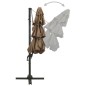 vidaXL Sonnenschirm mit Aluminium-Mast 4-lagig Taupe 3x3 m vidaXL Sonnenschirm mit Aluminium-Mast 4-lagig Taupe 3x3 m