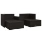 vidaXL 5-tlg. Garten-Lounge-Set mit Auflagen Poly Rattan Braun vidaXL 5-tlg. Garten-Lounge-Set mit Auflagen Poly Rattan Braun