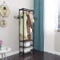 vidaXL Kleiderständer Stahl und Vliesstoff 55x28,5x175 cm Schwarz vidaXL Kleiderständer Stahl und Vliesstoff 55x28,5x175 cm Schwarz