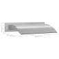 vidaXL Pool-Wasserfall Silbern 45x26x13 cm Edelstahl vidaXL Pool-Wasserfall Silbern 45x26x13 cm Edelstahl
