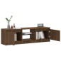 vidaXL TV-Schrank mit LED-Leuchten Braun Eichen-Optik 120x30x35,5 cm vidaXL TV-Schrank mit LED-Leuchten Braun Eichen-Optik 120x30x35,5 cm