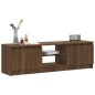 vidaXL TV-Schrank mit LED-Leuchten Braun Eichen-Optik 120x30x35,5 cm vidaXL TV-Schrank mit LED-Leuchten Braun Eichen-Optik 120x30x35,5 cm