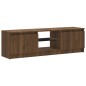 vidaXL TV-Schrank mit LED-Leuchten Braun Eichen-Optik 120x30x35,5 cm vidaXL TV-Schrank mit LED-Leuchten Braun Eichen-Optik 120x30x35,5 cm