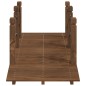 vidaXL Gartenbrücke mit Kettengeländer 150x67x56 cm Massivholz Fichte vidaXL Gartenbrücke mit Kettengeländer 150x67x56 cm Massivholz Fichte