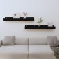 vidaXL Wandregale 2 Stk. Schwarz 80x12x9 cm Massivholz Kiefer vidaXL Wandregale 2 Stk. Schwarz 80x12x9 cm Massivholz Kiefer