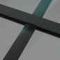 vidaXL Innentür 83x201,5 cm Schwarz ESG-Glas und Aluminium vidaXL Innentür 83x201,5 cm Schwarz ESG-Glas und Aluminium