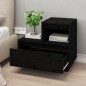 vidaXL Nachttische 2 Stk. Schwarz 60x34x51 cm Massivholz Kiefer vidaXL Nachttische 2 Stk. Schwarz 60x34x51 cm Massivholz Kiefer