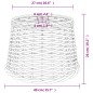 vidaXL Lampenschirm Braun Ø40x26 cm Korbweide vidaXL Lampenschirm Braun Ø40x26 cm Korbweide