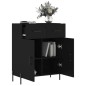 vidaXL Sideboard Schwarz 69,5x34x90 cm Holzwerkstoff vidaXL Sideboard Schwarz 69,5x34x90 cm Holzwerkstoff