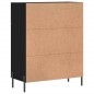 vidaXL Sideboard Schwarz 69,5x34x90 cm Holzwerkstoff vidaXL Sideboard Schwarz 69,5x34x90 cm Holzwerkstoff
