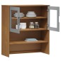vidaXL Highboard-Oberteil MOLDE Braun 90x35x100 cm Massivholz Kiefer vidaXL Highboard-Oberteil MOLDE Braun 90x35x100 cm Massivholz Kiefer