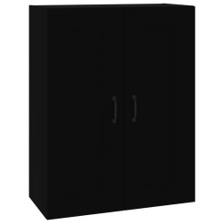 vidaXL Hängeschrank Schwarz 69,5x32,5x90 cm