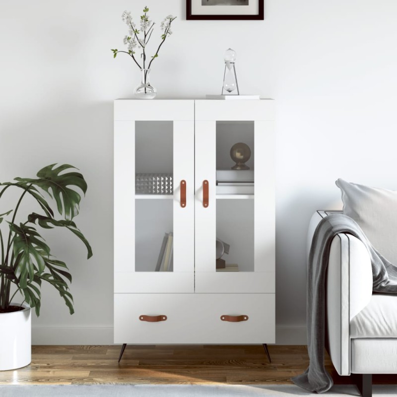 vidaXL Highboard Weiß 69,5x31x115 cm Holzwerkstoff vidaXL Highboard Weiß 69,5x31x115 cm Holzwerkstoff